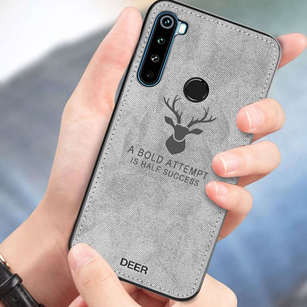 

xiaomi t cloth frabic durable tpu phone case for redmi note 8 8t cover shockproof bumper deer shell