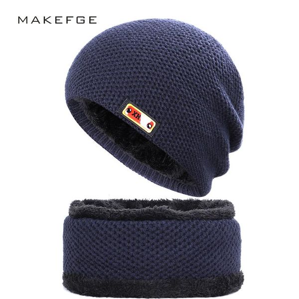 

beanie/skull caps fashion men's skull cap winter warm men and women knit hat velvet thickening outdoor leisure label cotton peas bonnet, Blue;gray