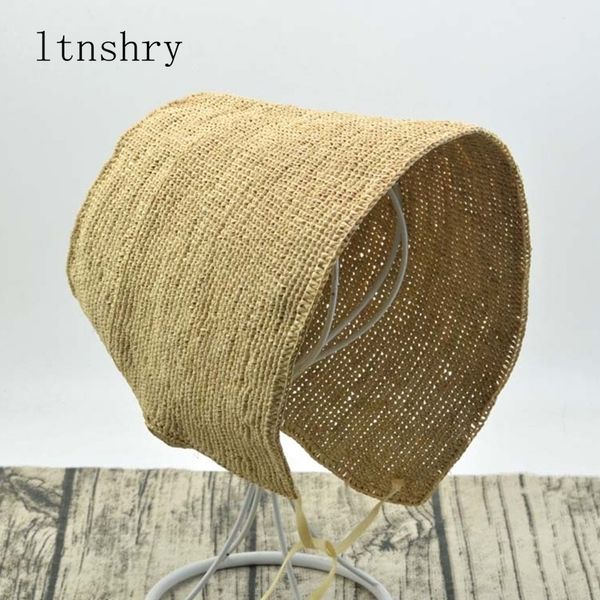 

new summer women's hat raffia flat sun hat visor beach holiday cap ribbon bucket cap panamanian style foldable sunscreen t200602, Blue;gray
