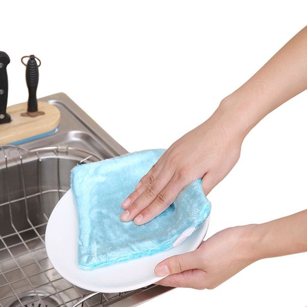 

cleaning cloth anti-grease wiping rags wooden fiber cloth multifunctional home dishwashing cleaning kitchen tools dish towels zy 41 j2