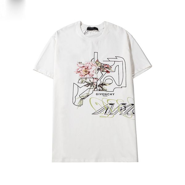 

2020ssnew casual men's fashion designer printed t-shirt short sleeve designer men's fashion loose streetwear t-shirt s-2xl, White;black