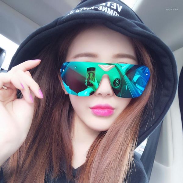 

2020 reflective siamese sunglasses women designer mirror luxury man/women sun glasses classic vintage uv400 outdoor1, White;black