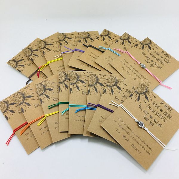 

u4ywgifts sunflower design bracelets bracelet friendship sister new team work souvenir handmade crafts for birthday girl