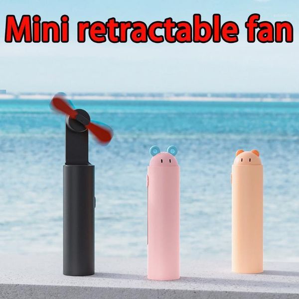 

40# portable usb low noise smart mini handheld fan folding multi-function lazy mini hand-held hanging neck fan1