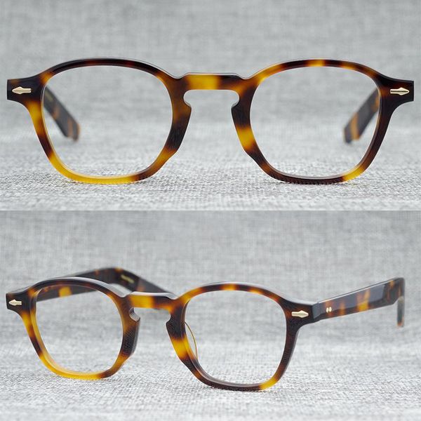 

large frame plain flat mirror glasses frame fashion, Black
