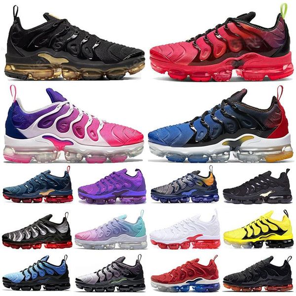 

tn plus big size 13 men running shoes pink metallic gold coquettish purple hyper violet lemon lime women sport trainers sneakers