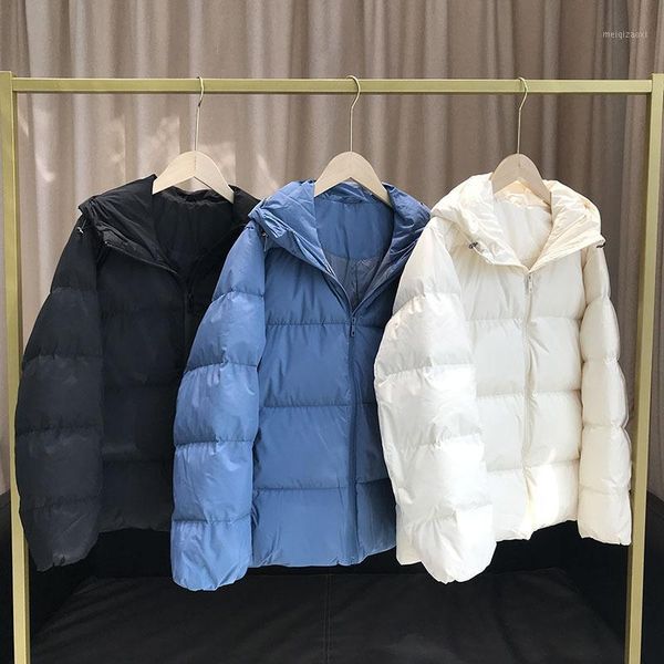 

women down coats 2020 new high-end women's white duck down ladies jacket women1, Black
