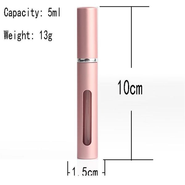 

jxcaih selling mini aluminum perfume bottle portable cosmetic spray glass empty container, capa jllgem