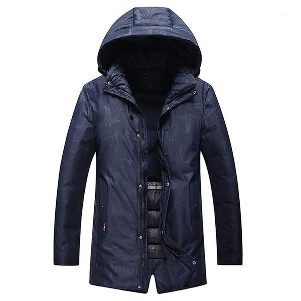 

autumn winter jacket men coat parka vogue design long fashion thick warm outdoor parkas windbreaker jacket men1, Black