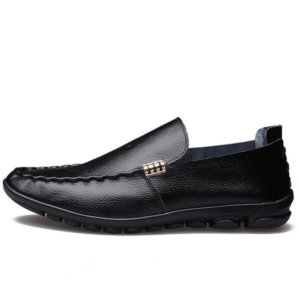 

pea soft casual soles leather fashionable male shoes moccasins v1nc, Black