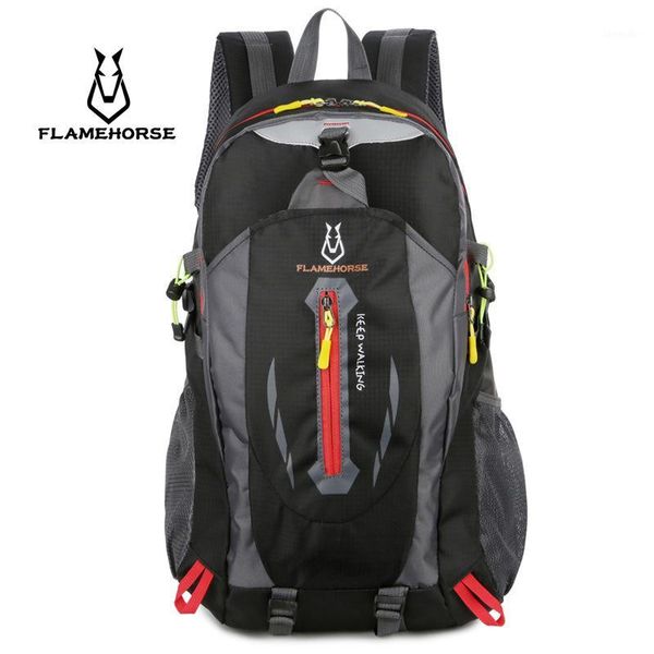 

outdoor bags 40l mountaineering backpack sports travel camping hiking shoulder waterproof riding bag1