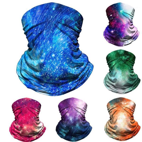 

outdoor headband scarf neck windproof sun protection motorcycle hiking fishing printed bandana neck scarves wraps1, Black