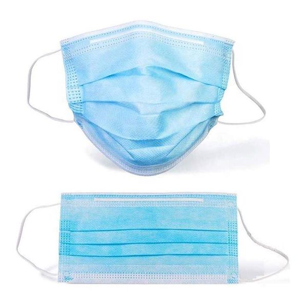 

fabric blue 3ply non woven wholesale manufacturers anti-dust disposable protective face mask h
