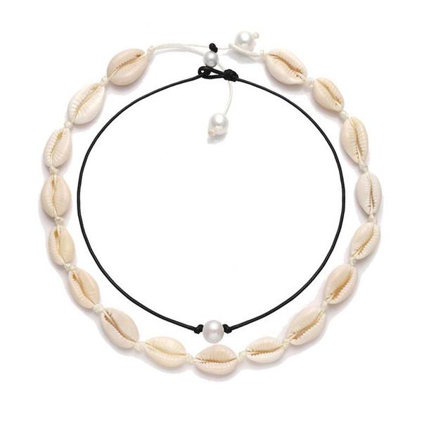 

new sea style white color chic retro creative natural shell piece necklace children's jewelry bijoux femme sets, Golden;silver