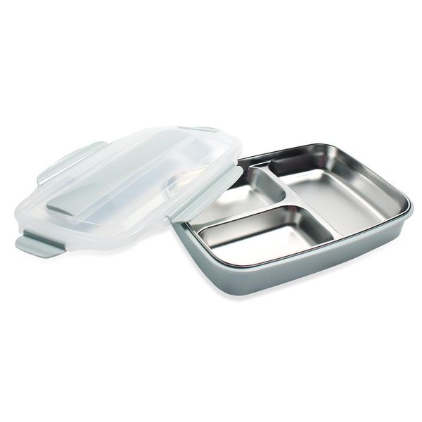 

sunch box из нержавеющей стали 304 детская обеденная коробка 4 сетки bento box с отсеком микроволновая печь 1l пищевая контейнерная бельевая