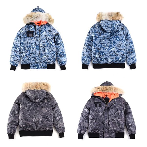 

new style canada short down jacket ovo bomber jacekt limited edition jointly signed tickened warm keeping down winter outdoor parka men, Black