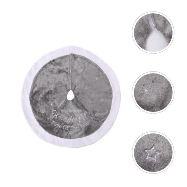 

1pcs christmas tree skirt creative fashion holiday round mat tree skirt for home decoration