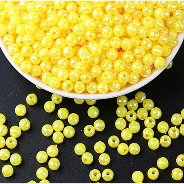 

color earth beads ab color beads diy bracelet, necklace, doll, acrylic loose beads6mm*100pcs col sqcotc