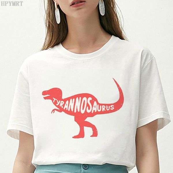 

модная женская одежда футболка harajuku jurassic park print женская футболка летние повседневная короткая рукава большой размер tops tshirt, White