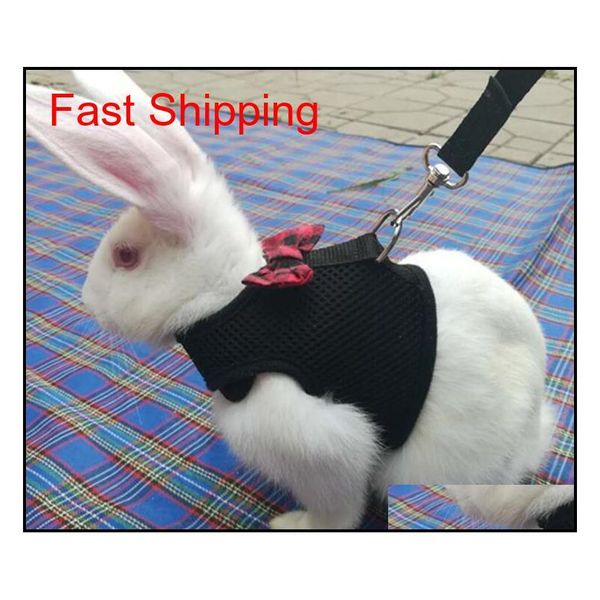 

mesh small pet rabbits vest harness with leash for hamster bunny ferret guinea puppies kitten chest qylueo yh_pack