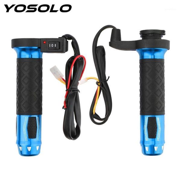 

yosolo 1 pair 12v motorcycle handlebar electric heated handle grips 22mm moto modified handlebar1
