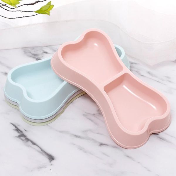

cat double cat bowl dog bowl abs resin material non-slip food cat bowl simplicity