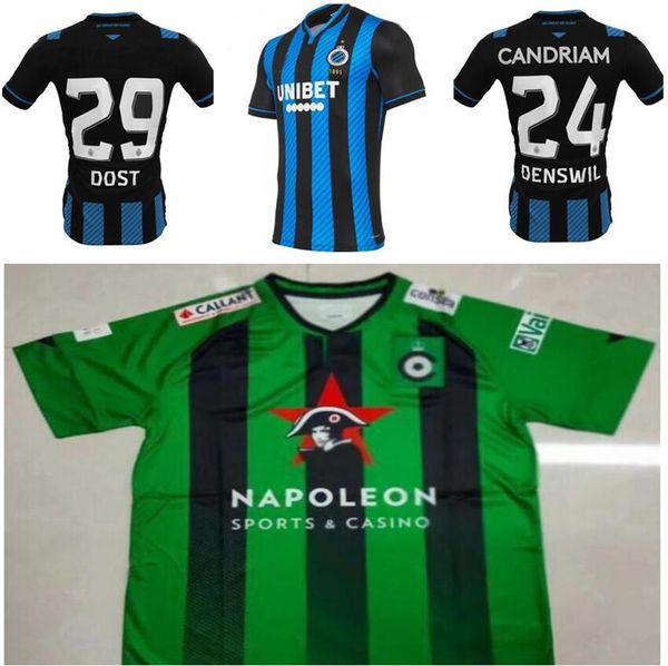 

size s-xxl 2020 club brugge kv soccer jerseys 20 21 home vanaken okereke vormer bruges football shirts, Black;yellow