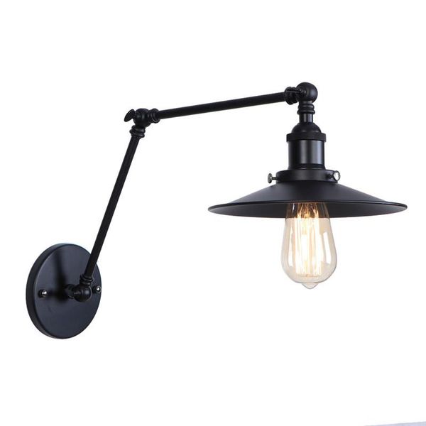 

wall lamp american iron long arm sconce edison led light fixtures adjust bedside industrial vintage lighting lampara