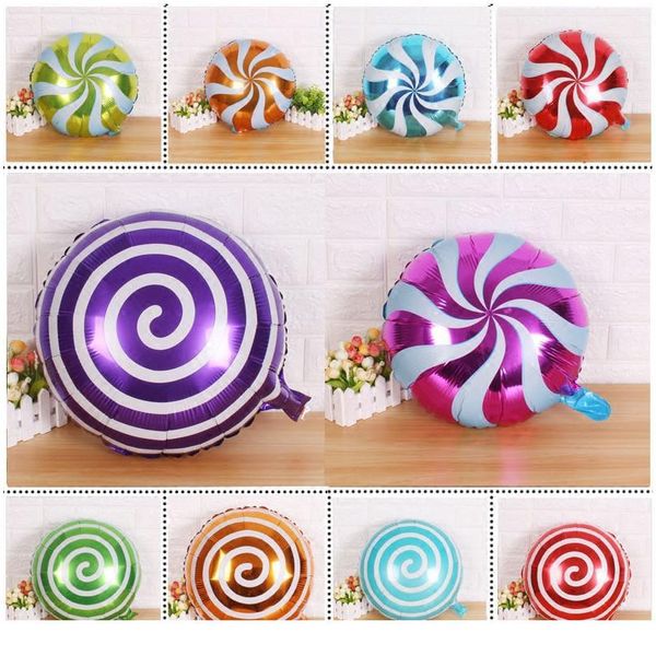 

10pcs 18inch colorful candy foil balloons lollipop helium balloon baby shower birthday wedding party supplies decor k sqconf