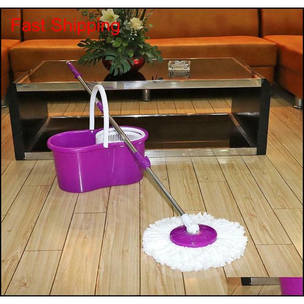 

360rotating head easy magic floor mop bucket 2x head micr qylste sports2010