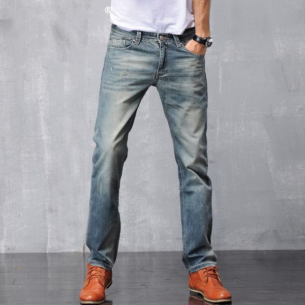 

2021 new autumn winter men's patchwork ripped embroidered stretch jeans trendy holes straight denim trouers 439g, Blue