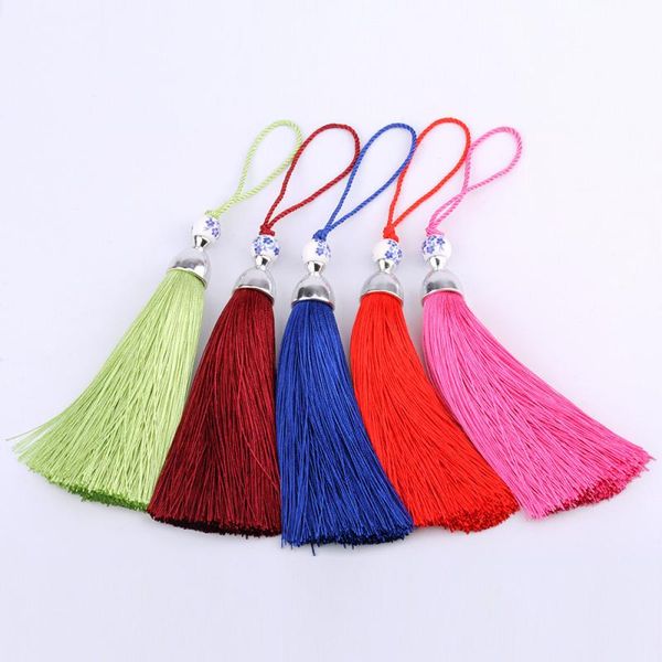 

2pcs new style wine glass tassels curtain garments decorative accessories diy key cell phone bag fringe trim tassels pendants h wmtdit