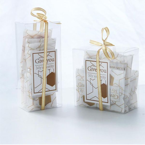 

lbsisi life 10 50 шт. прозрачная конфета коробка подарочная коробка четкие пластиковые печенье питомца коробки свадьба одолжение diy украшен