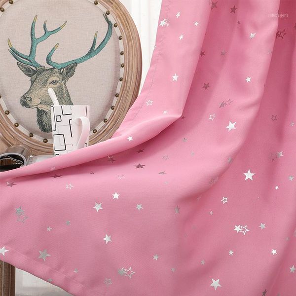 

curtain & drapes rural style curtains for living dining room bedroom stars silver craft blackout fabrics fabric direct1