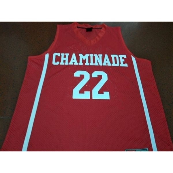 

vintage 121 chaminade jayson tatum #22 college real embroidery jersey size s-4xl or custom any name or number jersey, Black
