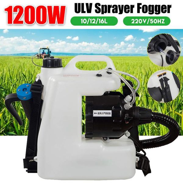 

10l/12l/16l 220v electric backpack ulv sprayer fogger low capacity cold fogging disinfection machine sprayer fast shipping
