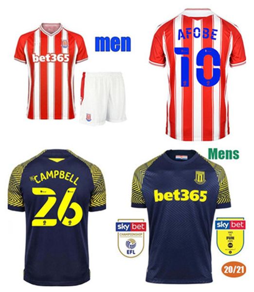 

2021stoke city home away football shirt 20 21 jersey campbell 26 clucas foot camiseta de f Ãº tbol men's football shirt set, Black;yellow