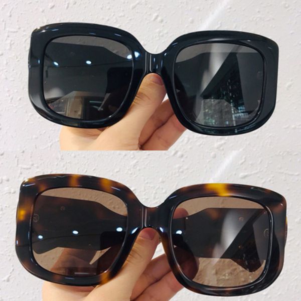 

leopard frame women fashion square dark lens lady sunglasses