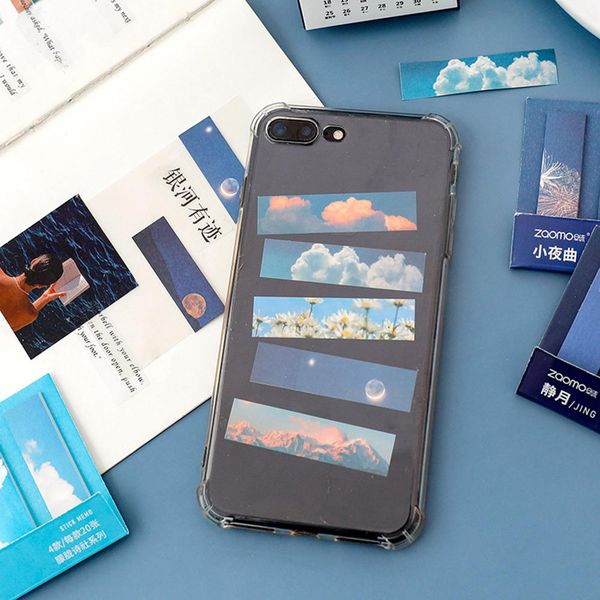 

80 листов туманные поэзии клуб серии n time sticky note portable memo pad planner bookmark decoration label канцелярские товары h bbymje