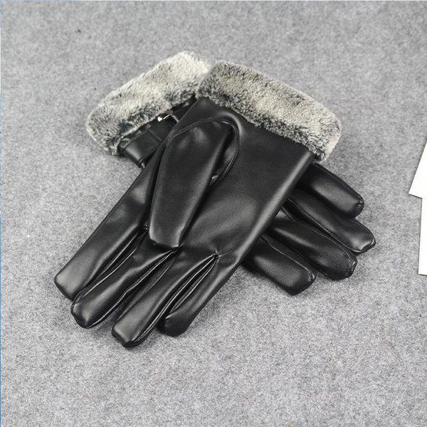 

factory0z6tautumn touch screen leather men's thick and winter warmth anti-skid motorcycle gloves b5