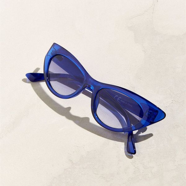 

mincl/ 2019 vintage cat sunglasses women brand designer sun glasses for men retro blue eyewear uv400 nx, White;black