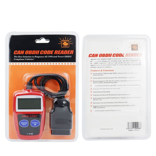 

engine diagnostic tool ms309 obd2 scanner multi-languages automotive scanner