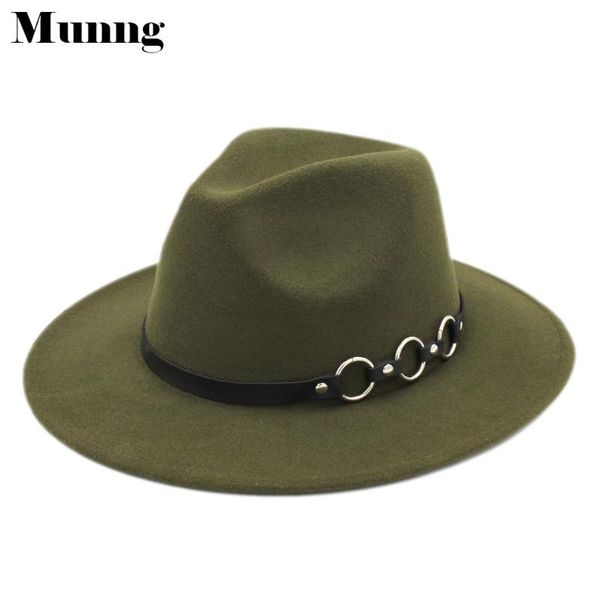 

munng wool blend wide brim panama style jazz sombrero fedora trilby cap, Blue;gray