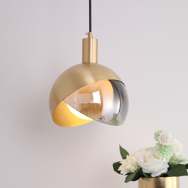 

glass lights modern luminaire creative bedside round room ball hanging lamp decoration kitchen lighting led btnp