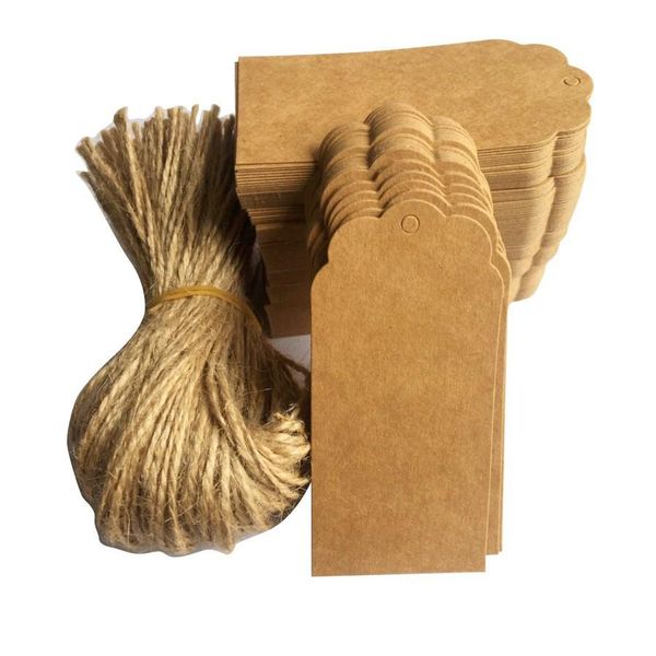 

10 шт. установить крафт-бумага бирки ручной работы скрапбукинг поздравительные открытки diy пустой тег свадьба украшения партии 10 шт. устан