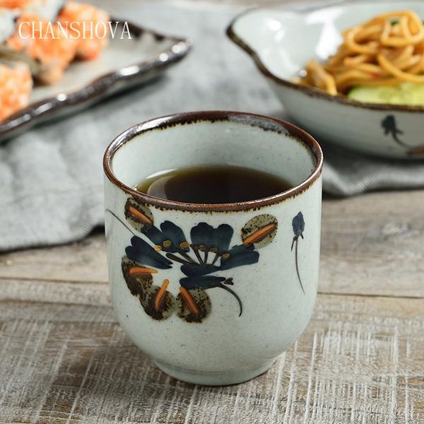 

чаншова 100 150 мл сознательно старый стиль hearpainted под глазурованной керамической чайной чайной чайной китайской фарфоровой малой кофе