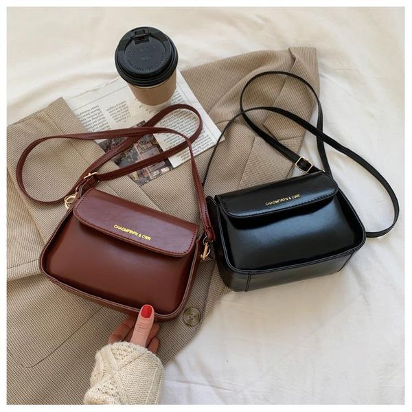 

shoulder bags textured ladies bag trend autumn and winter fashion simple one messenger small square