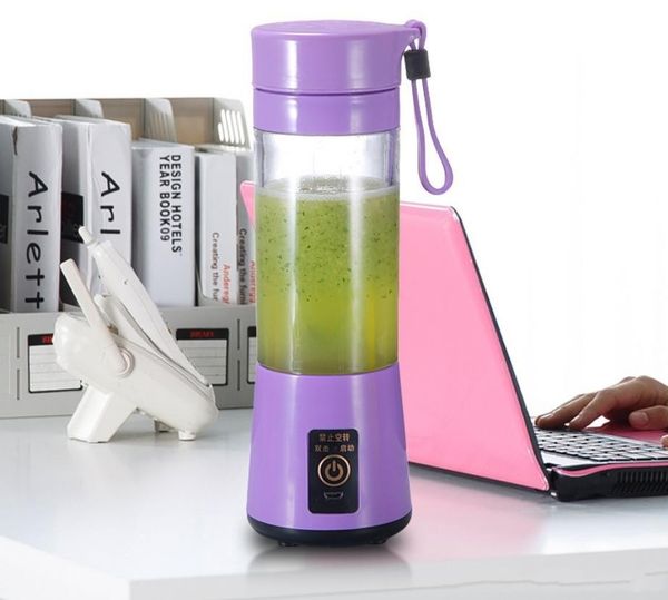 380ml liquidificador pessoal portátil mini liquidificador usb juicer copo elétrico juicer garrafa fruta vegetal ferramentas hhe4054