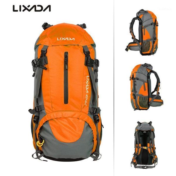 

lixada 50l outdoor backpack 6 colors water resistant breathable sport hiking camping travel bag knapsack with rain cover1