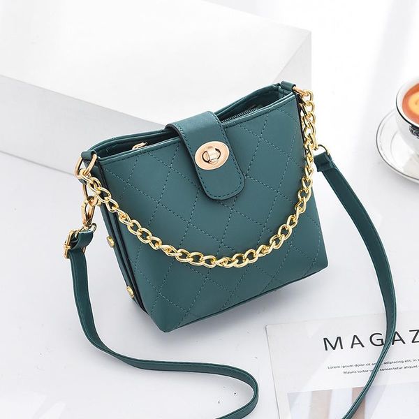 

shoulder bags ladies bag design chain handbag solid color pu leather travel daily mobile phone change female small messenger